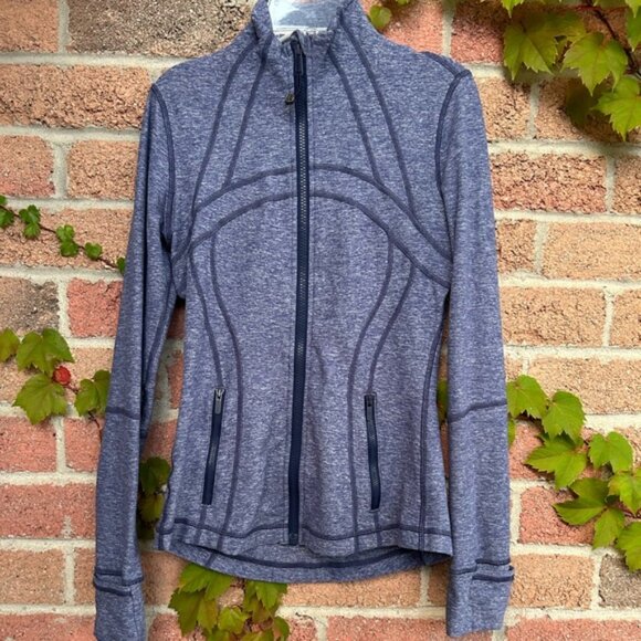 Lululemon Define Jacket (Rulu)Heathered Hero Blue Size 4 - Picture 8 of 12